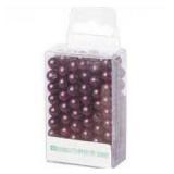 Dekorační perly 8mm (144ks) tmavě fialové